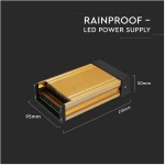 V-TAC Τροφοδοτικό Μεταλλικό/Πλαστικό IP45 DC:12V 250W 3232