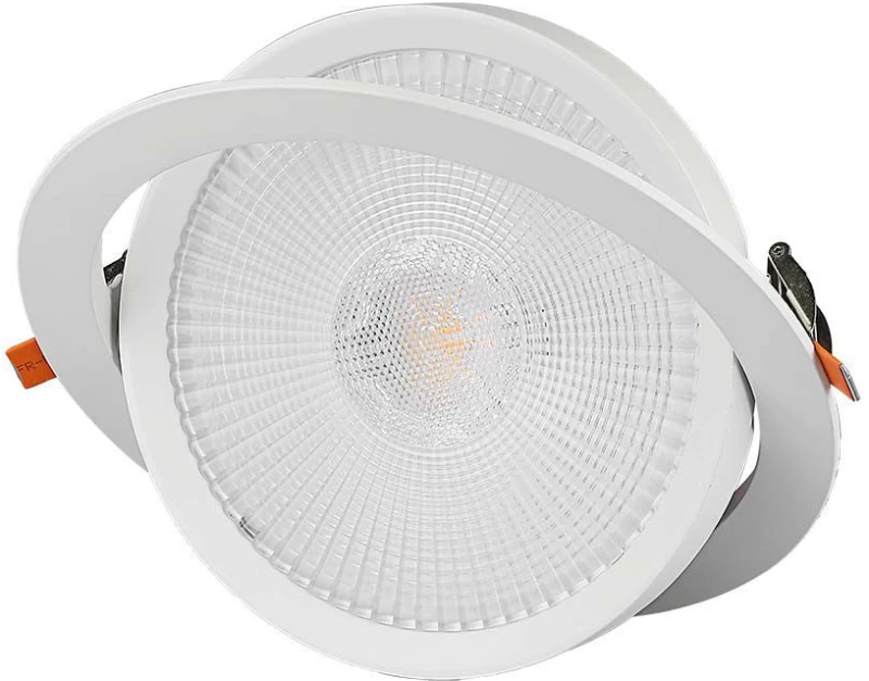 V-TAC Στρογγυλό Χωνευτό LED Panel Ισχύος 20W με Θερμό Λευκό Φως 21842