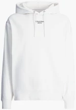 Calvin Klein - Ανδρικό Φούτερ με Κουκούλα J30J320604-YBI Λευκό