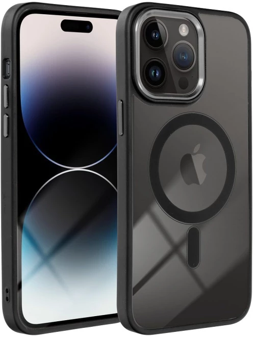 APPLE iPhone 14 Pro - ΘΗΚΗ ΣΙΛΙΚΟΝΗΣ Mag Cover ΜΑΥΡΗ