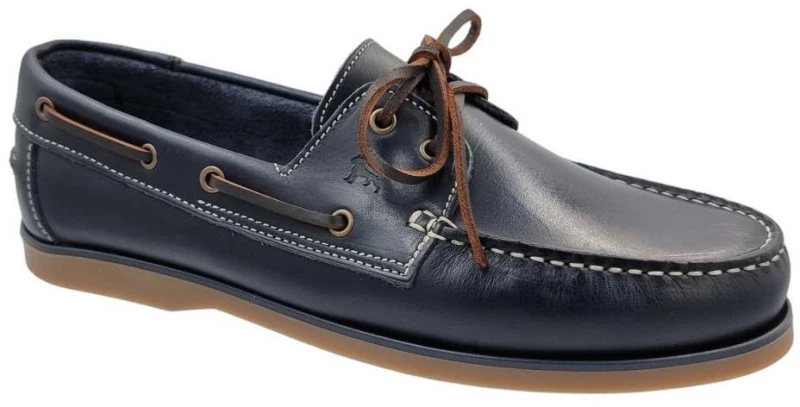 Boxer 19296 10-016 Μπλε Δερμάτινα Ανδρικά Boat