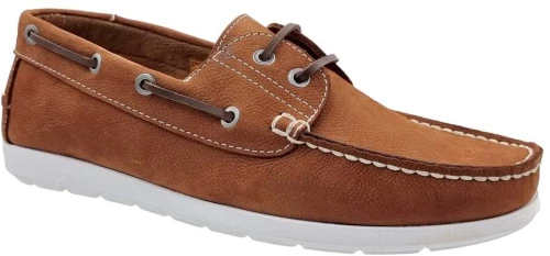 Safe Step 453532 Cognac Δερμάτινα Ανδρικά Boat