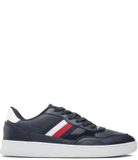 Tommy Hilfiger - Ανδρικά Sneakers Court Cupsole Retro Lth Stripes FM0FM04828-DW5 Μπλε