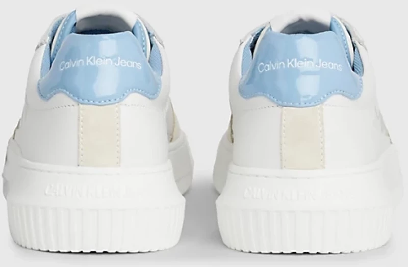 Calvin Klein - Cupsole Lth Ανδρικά Chunky Sneakers YM0YM00897-0LG Λευκό