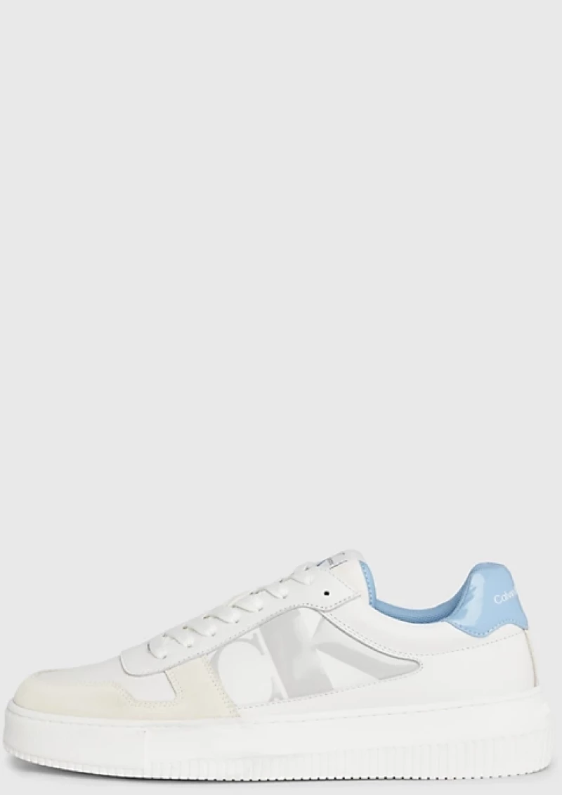 Calvin Klein - Cupsole Lth Ανδρικά Chunky Sneakers YM0YM00897-0LG Λευκό