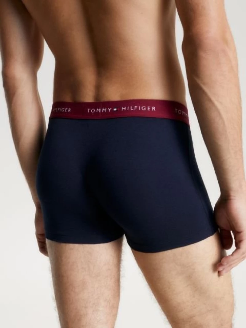 Tommy Hilfiger - Ανδρικά Μποξεράκια 3Pack Wb Trunk UM0UM02763-0SS Μπλε Ναυτικό