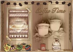 Coffee time ξύλινος πίνακας χειροποίητος