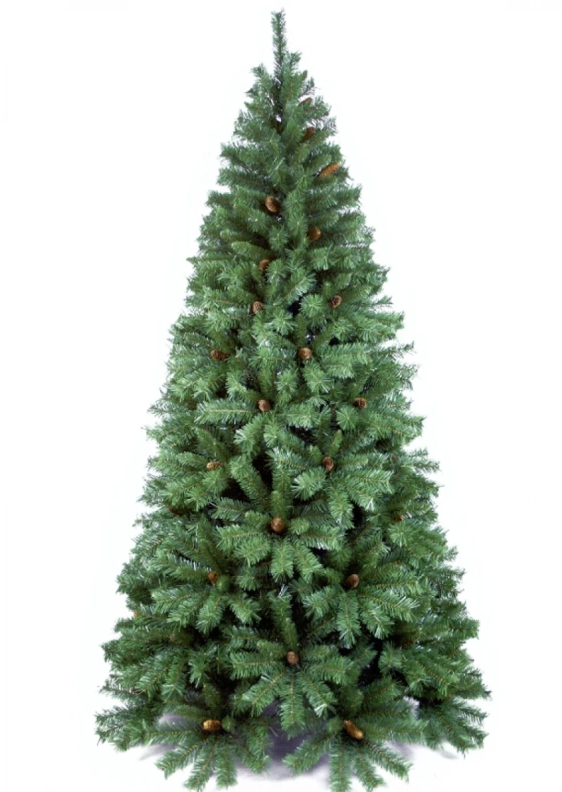 Tiffany Pine Χριστουγεννιάτικο δέντρο με κουκουνάρια και ύψος 240 εκ