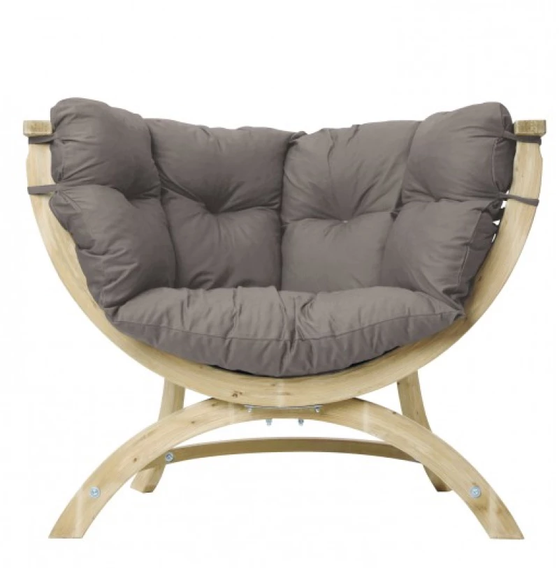 Πολυθρόνα Siena Uno σε απόχρωση taupe 119x94x59 εκ
