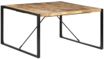 Τραπέζι από ακατέργαστο ξύλο μάνγκο 140x140x75 εκ