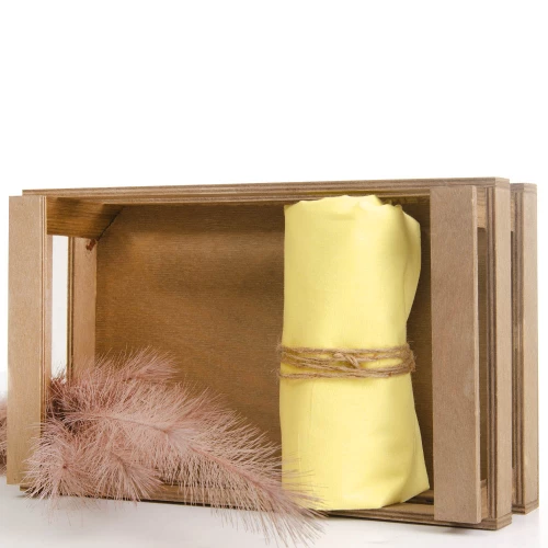 Madonna βαμβακερό σεντόνι μονόχρωμο με λάστιχο σε λεμονί χρώμα 120x205 συν 28 εκ