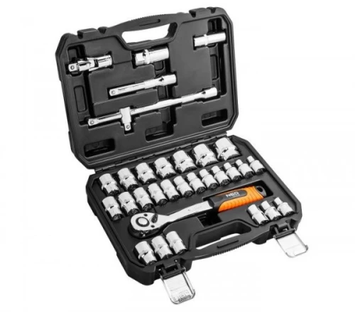 NEO TOOLS Σετ καστάνια - καρυδάκια 1/2" 32 τεμ. 08-662 - GRAPHITE