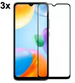 TechWave 5D Full Glue Tempered Glass for Xiaomi Redmi 10C / 12C / Poco C40 black (Σετ 3 τεμαχίων - bulk)