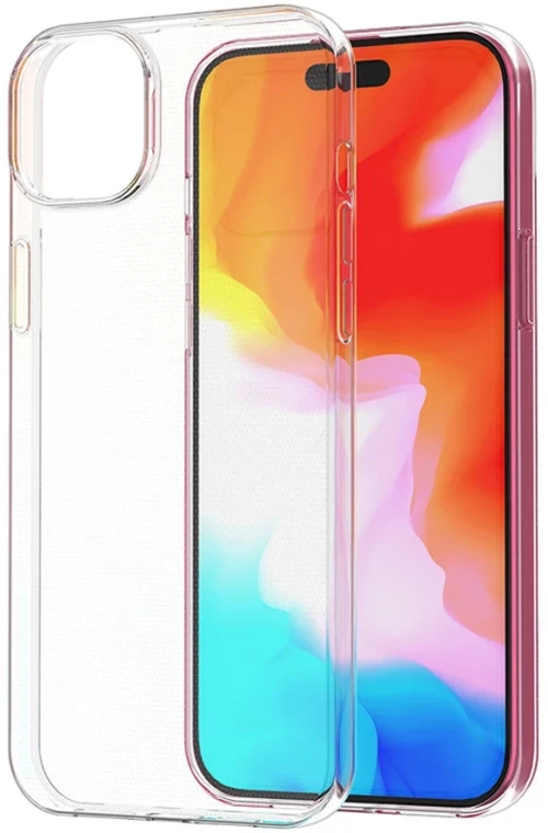 TechWave Ultra Slim 0,5mm back case for iPhone 15 Plus transparent