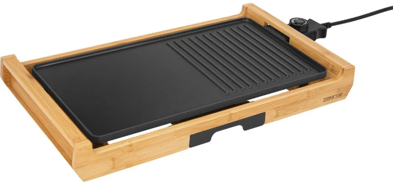 Επιτραπέζια Ηλεκτρική Ψηστιέρια 2 in 1 Preimium Bamboo Sencor SBG 206BK