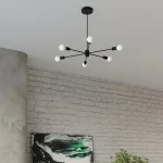 Κρεμαστό φωτιστικό Lango 5,μαύρο,5xE27/60w