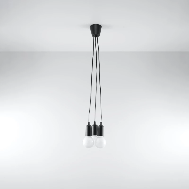 Κρεμαστό φωτιστικό Diego 3,PVC,3xE27/60w