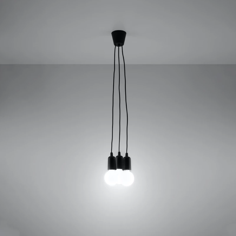 Κρεμαστό φωτιστικό Diego 3,PVC,3xE27/60w