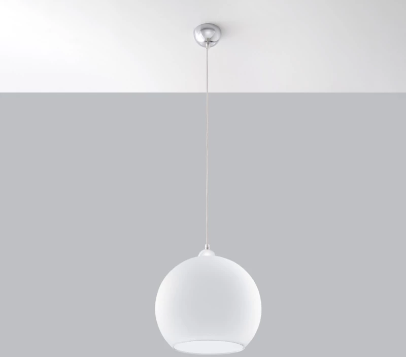 Κρεμαστό φωτιστικό Ball 1,λευκό,1xE27/60w