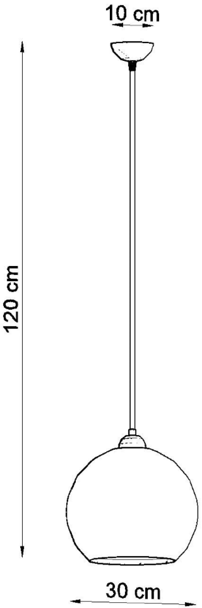 Κρεμαστό φωτιστικό Ball 1,λευκό,1xE27/60w