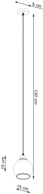 Sollux Κρεμαστό φωτιστικό Alino 1,1xE27/60w