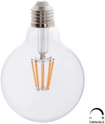 ΛΑΜΠΤΗΡΑΣ GLOBO LED FILAMENT 8W E27 3000K ΔΙΑΦΑΝΟΣ DIMMABLE HM4050.01 (1 Τεμμάχια)