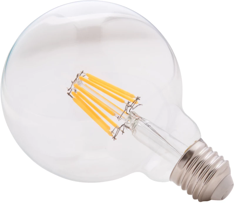 ΛΑΜΠΤΗΡΑΣ GLOBO LED FILAMENT 8W E27 3000K ΔΙΑΦΑΝΟΣ DIMMABLE HM4050.01 (1 Τεμμάχια)