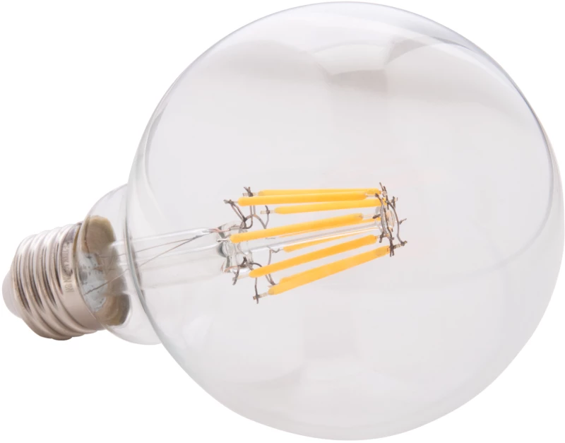 ΛΑΜΠΤΗΡΑΣ GLOBO LED FILAMENT 8W E27 3000K ΔΙΑΦΑΝΟΣ DIMMABLE HM4050.01 (1 Τεμμάχια)