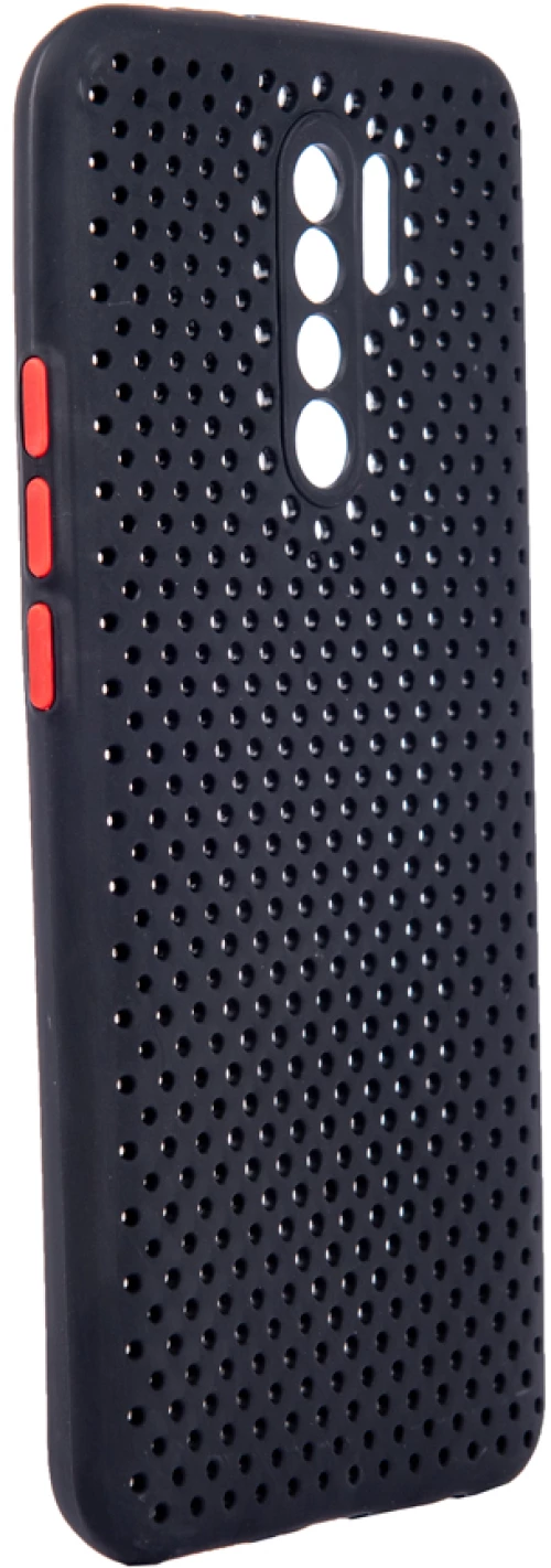 TechWave C thru case for Xiaomi Redmi 9 black / red