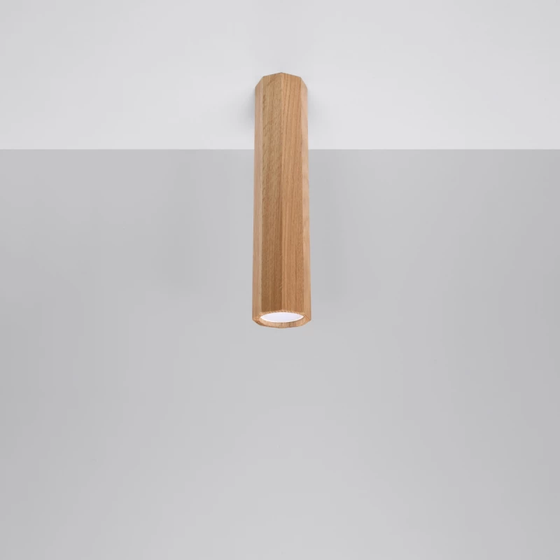 Sollux Φωτιστικό οροφής Zake 1,ξύλο,1xGU10/40w