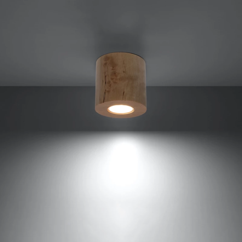 Sollux Φωτιστικό οροφής Orbis 1,ξύλο,1xGU10/40w
