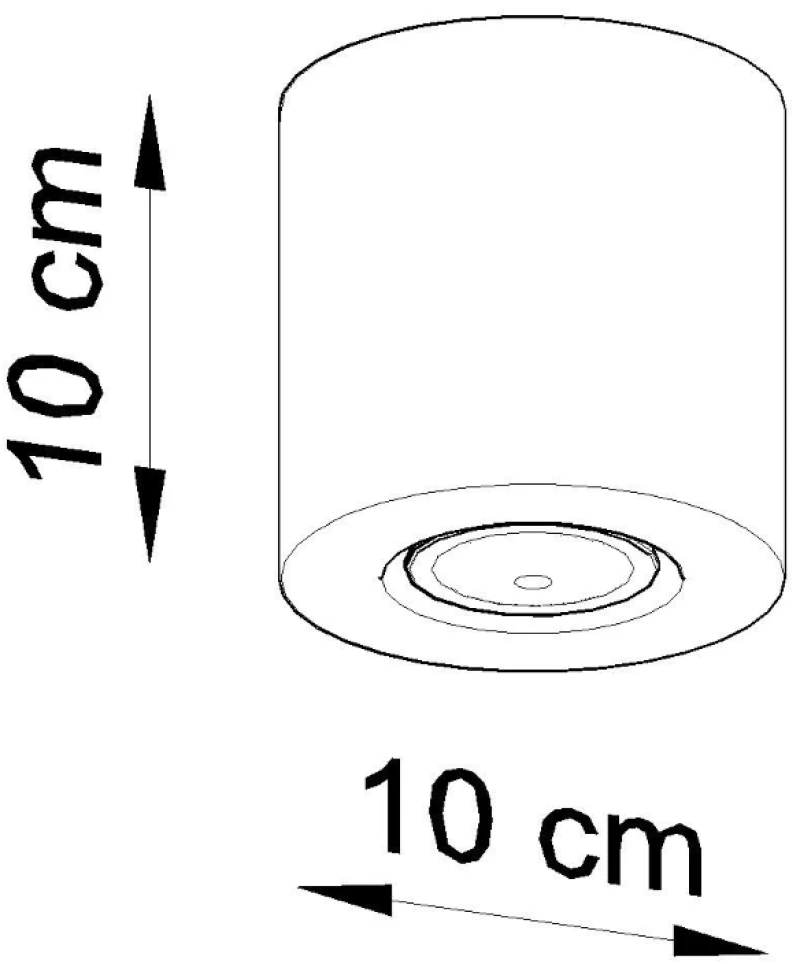 Sollux Φωτιστικό οροφής Orbis 1,ξύλο,1xGU10/40w