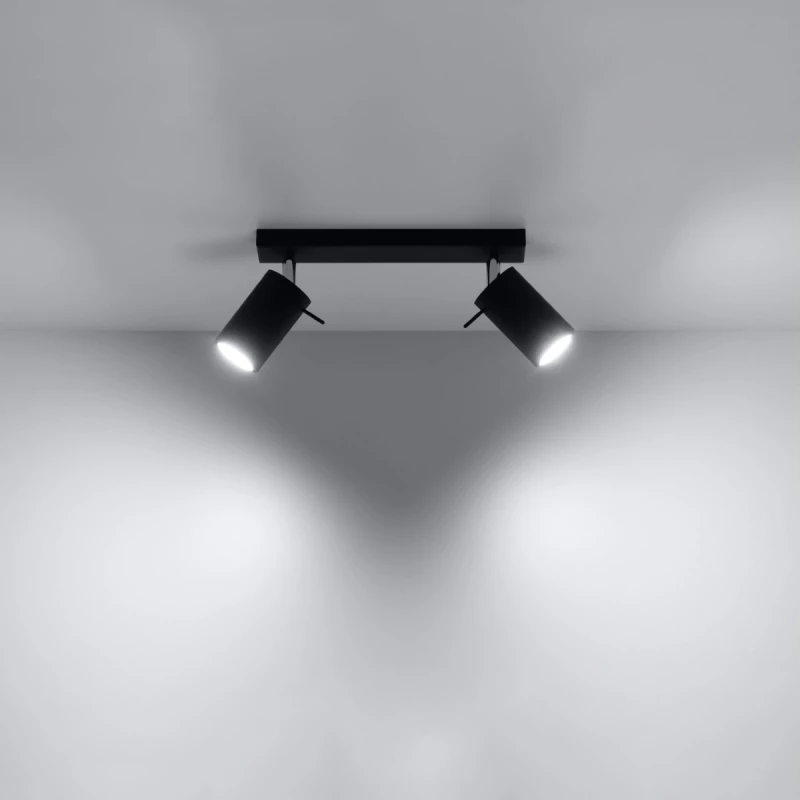 Sollux Φωτιστικό οροφής Ring 2,ατσάλι,2xGU10/40w