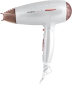 Σεσουάρ Μαλλιών Ταξιδίου 2000W Sencor SHD 7200GD Λευκό/ Χρυσό