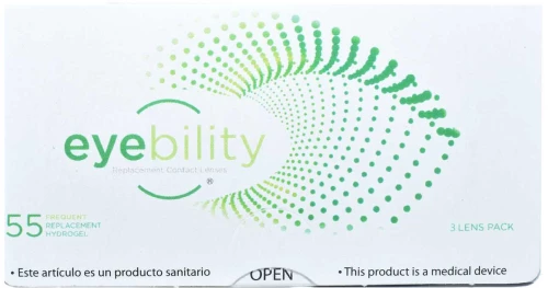 Eyebility 55 aspheric (3φακοί επαφής)μηνιαίοι .