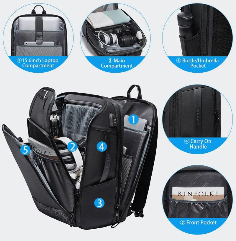 BANGE BACKPACK  - 22005-BLACK