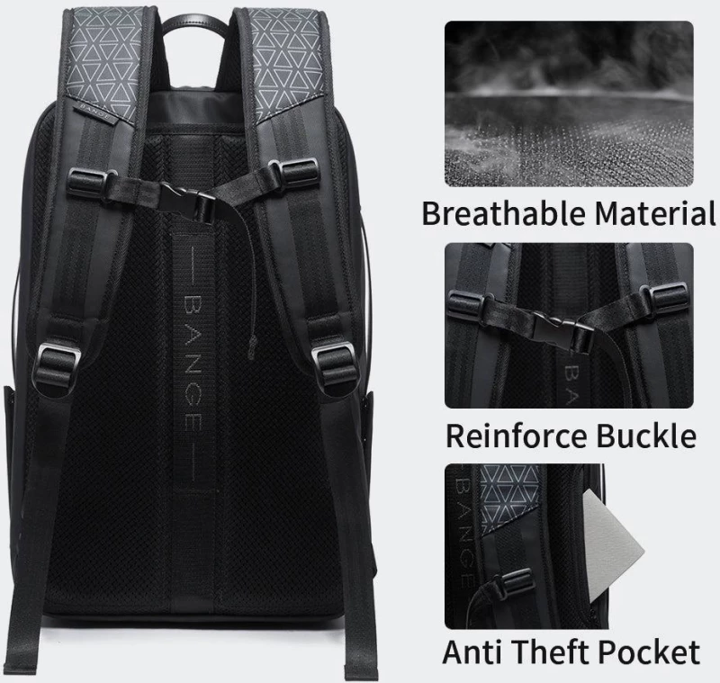 BANGE BACKPACK  - 22005-BLACK
