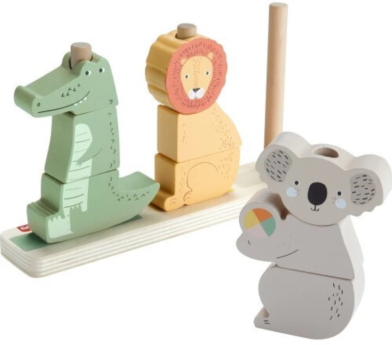 FISHER PRICE ΠΑΙΧΝΙΔΙ ΚΙΝΗΤΙΚΩΝ ΔΕΞΙΟΤΗΤΩΝ ΞΥΛΙΝΑ ΖΩΑΚΙΑ- HXV04