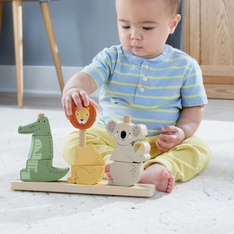 FISHER PRICE ΠΑΙΧΝΙΔΙ ΚΙΝΗΤΙΚΩΝ ΔΕΞΙΟΤΗΤΩΝ ΞΥΛΙΝΑ ΖΩΑΚΙΑ- HXV04