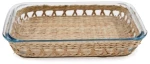 Πυρέξ με ψάθινη βάση 34X21X6