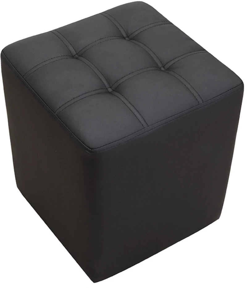 CUBE BLACK PU ΣΚΑΜΠΟ 35X35X42εκ.