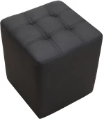 CUBE BLACK PU ΣΚΑΜΠΟ 35X35X42εκ.