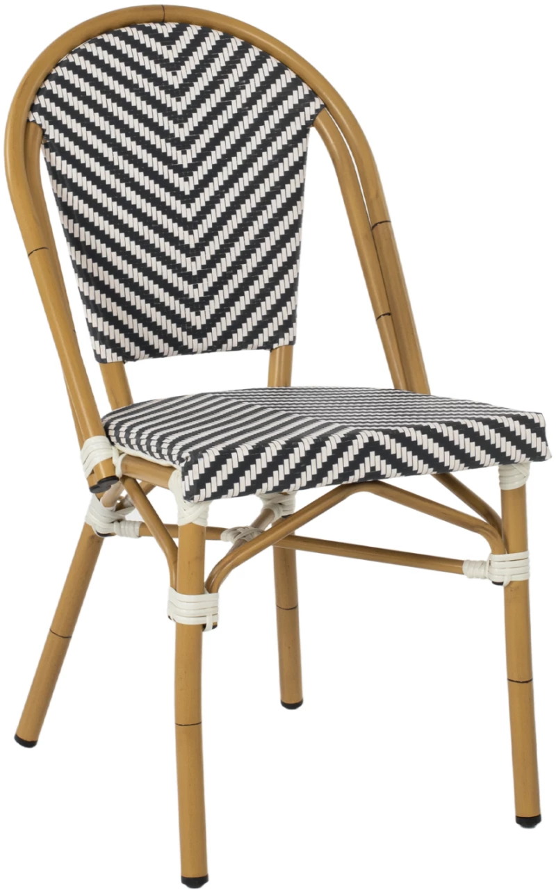 ΚΑΡΕΚΛΑ BAMBOO LOOK ΜΑΥΡΟ-ΛΕΥΚΟ HM5860.01 46x56x88Y εκ. (1 Τεμμάχια)