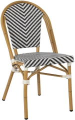 ΚΑΡΕΚΛΑ BAMBOO LOOK ΜΑΥΡΟ-ΛΕΥΚΟ HM5860.01 46x56x88Y εκ. (1 Τεμμάχια)