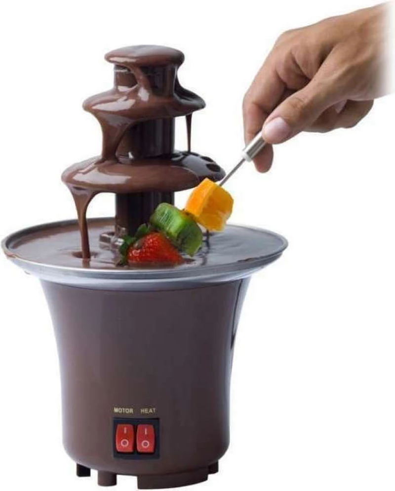 Συντριβάνι Σοκολάτας με 3 Επίπεδα -Mini Chocolate Fondue Fountain