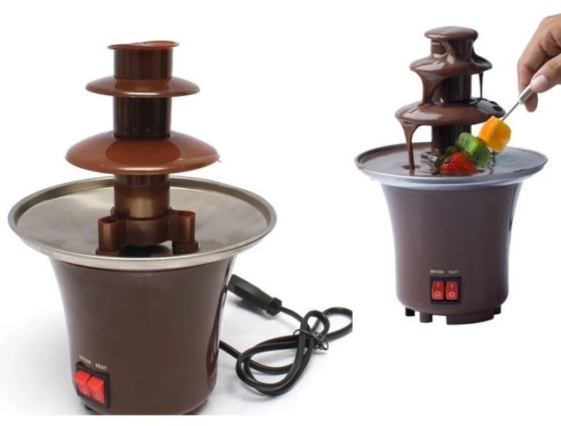 Συντριβάνι Σοκολάτας με 3 Επίπεδα -Mini Chocolate Fondue Fountain