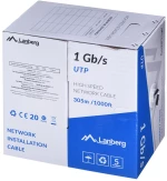 LANBERG UTP CABLE 1GB/S 305M WIRE CCA BLACK