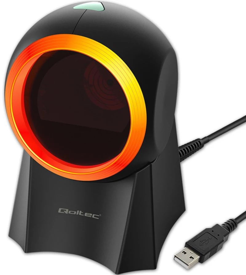 Qoltec 50857 Wired desktop barcode scanner 1D | 2D