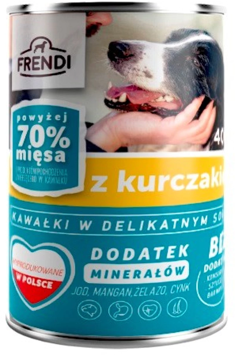 FRENDI with Chicken chunks in delicate sauce - wet dog food - 400g