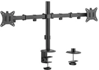 Gembird MA-D2-01 monitor mount / stand 81.3 cm (32") Black Desk